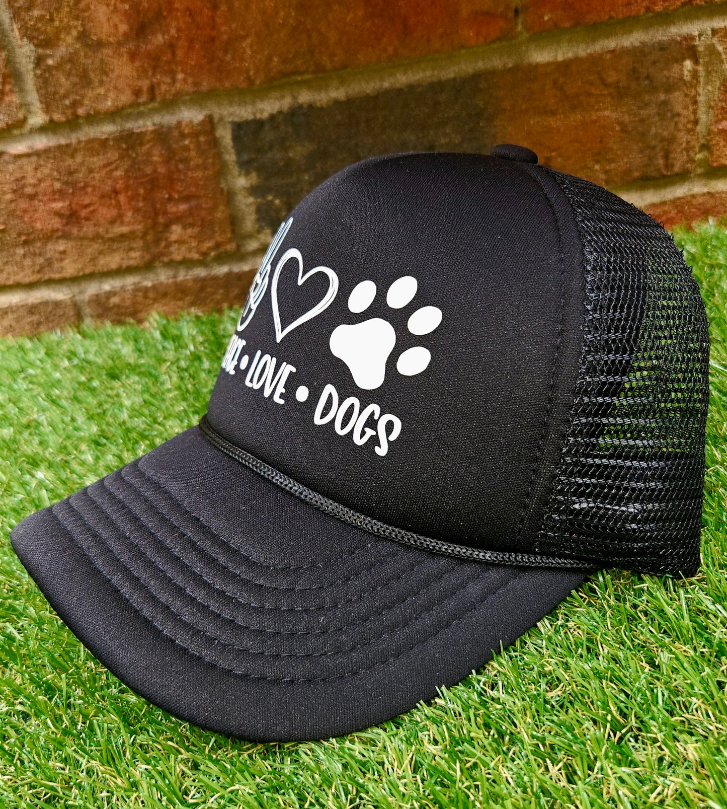 Peace Love Dogs Hat