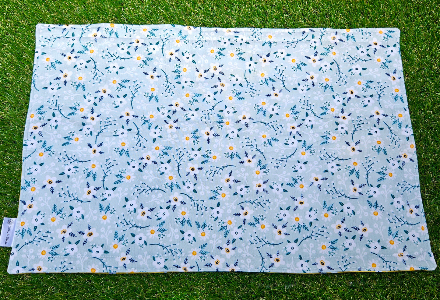Green Floral Pet Placemat