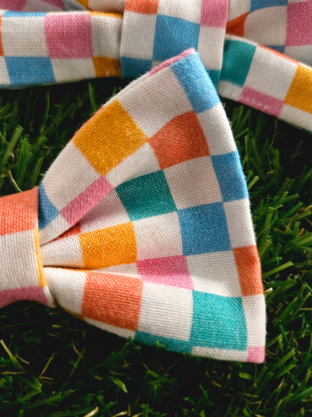 Multi-Color Plaid Bowtie
