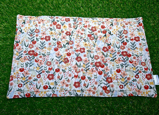 White Floral Pet Placemat