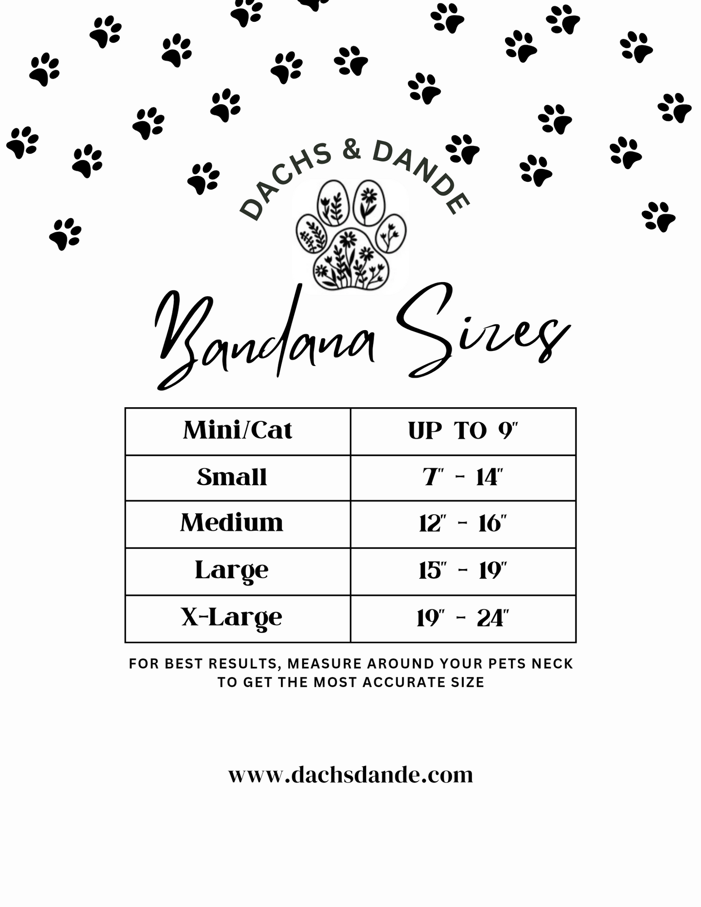 Dog Bone Pet Bandana