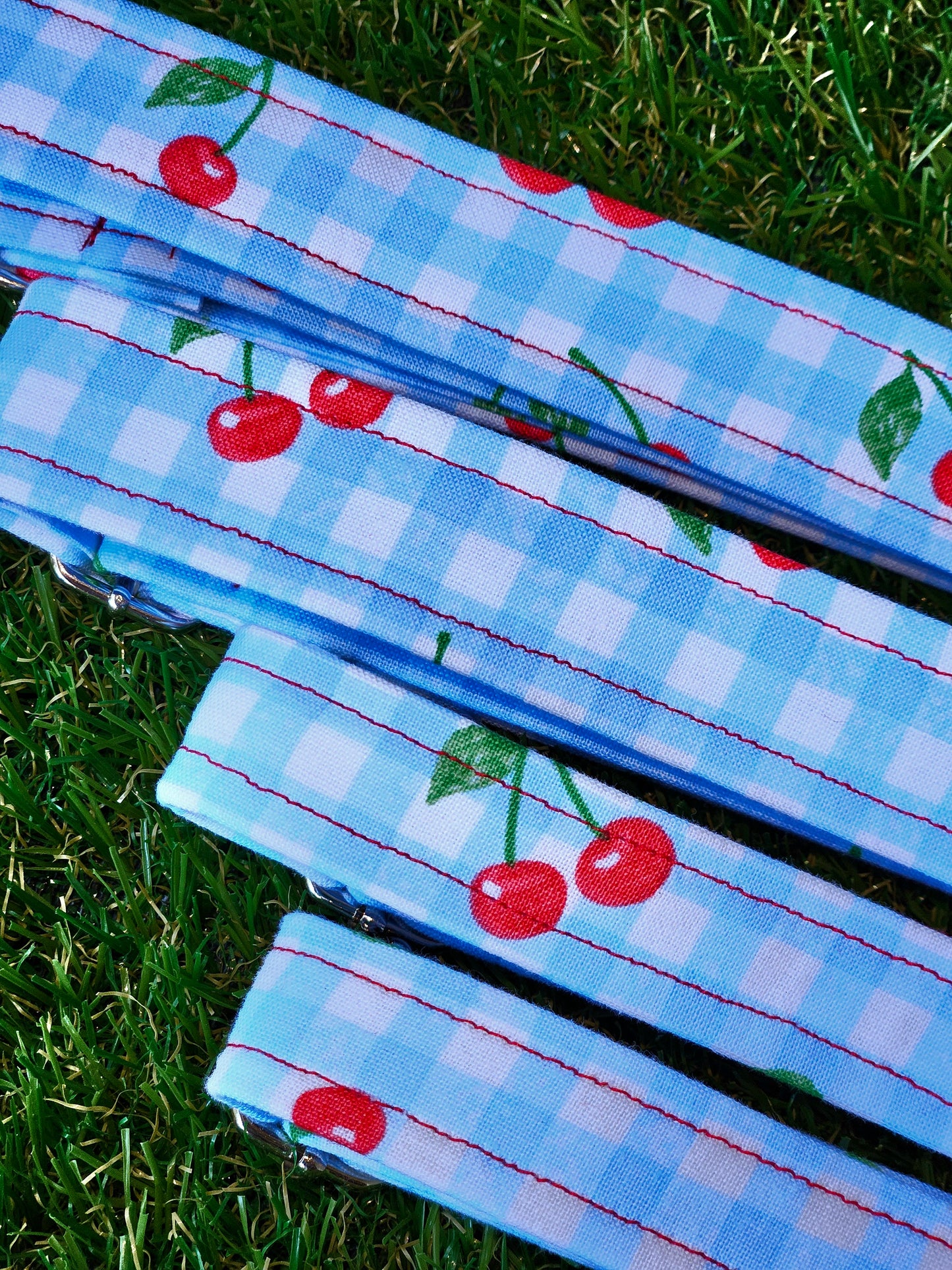 Cherry Gingham Collar