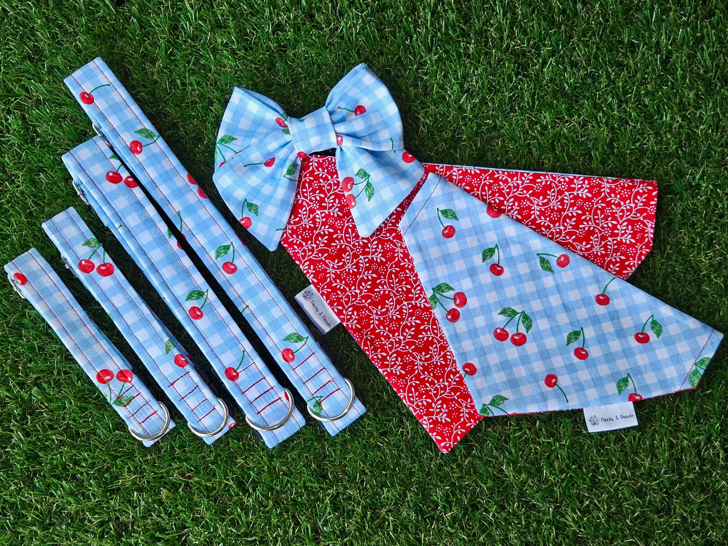 Cherry Gingham Collar