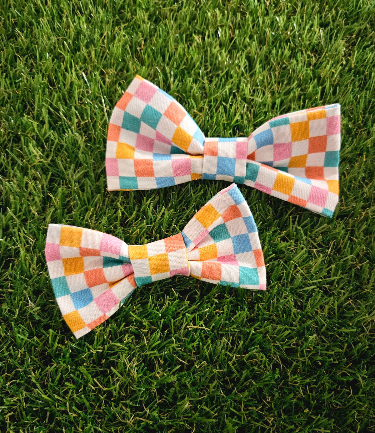 Multi-Color Plaid Bowtie