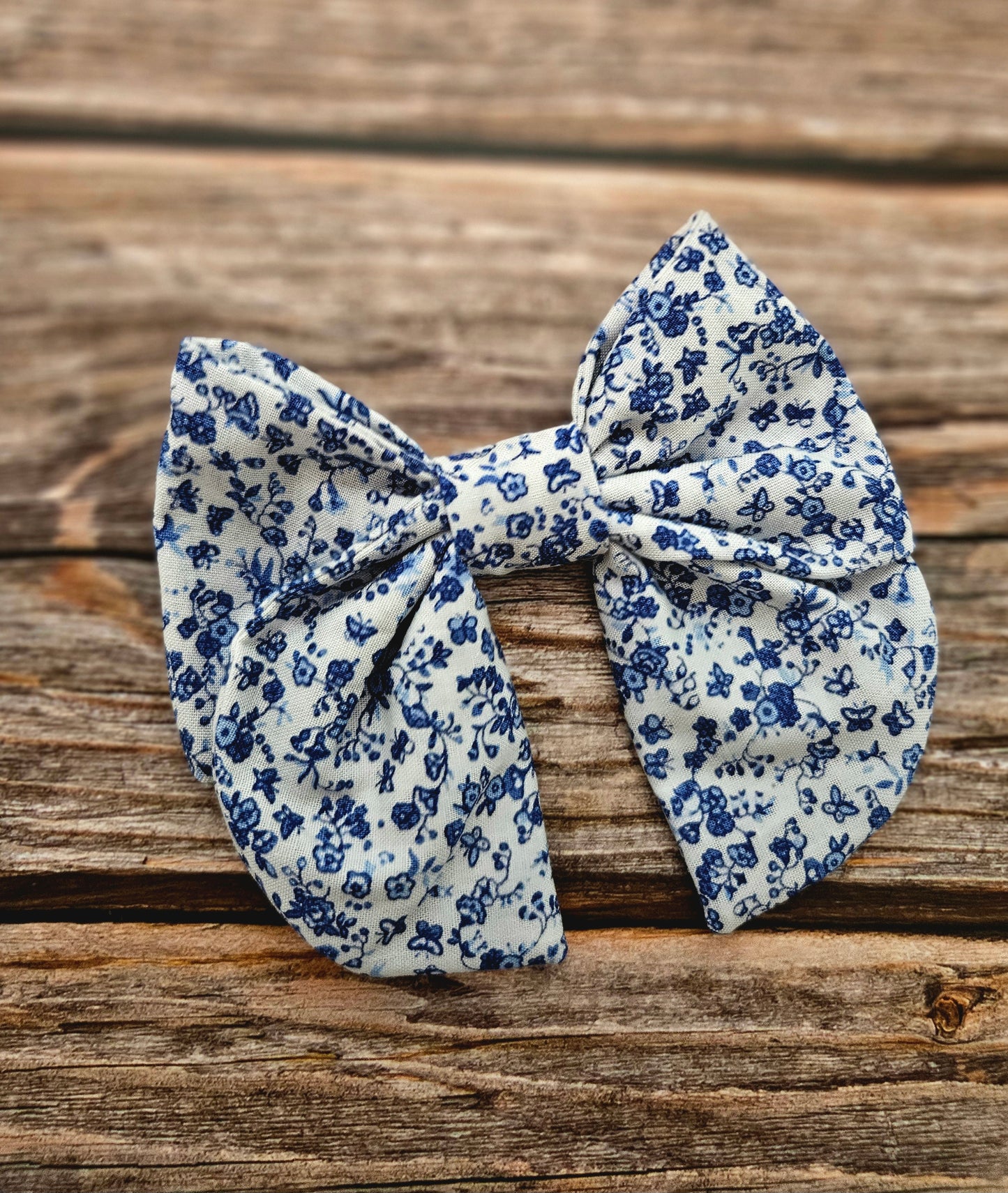 Vintage Floral Sailor Bow