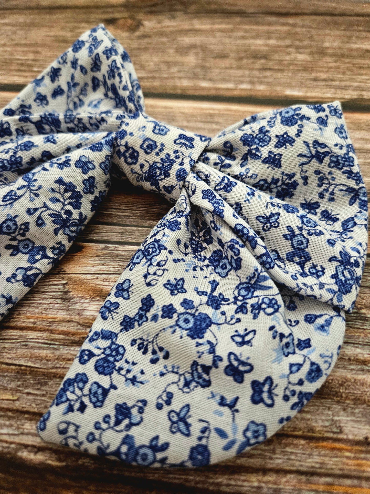 Vintage Floral Sailor Bow