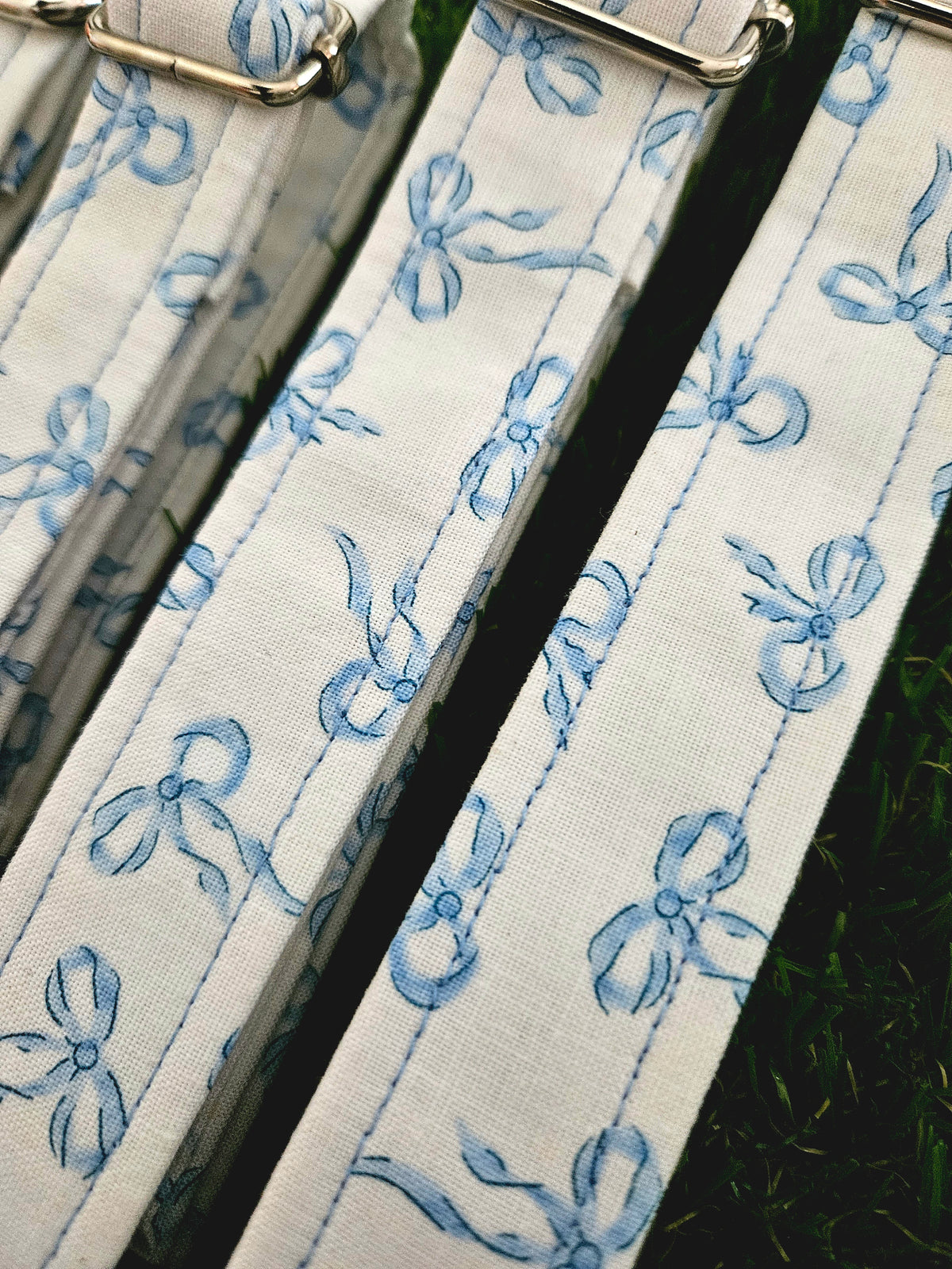 Blue Ribbon Bow Collar