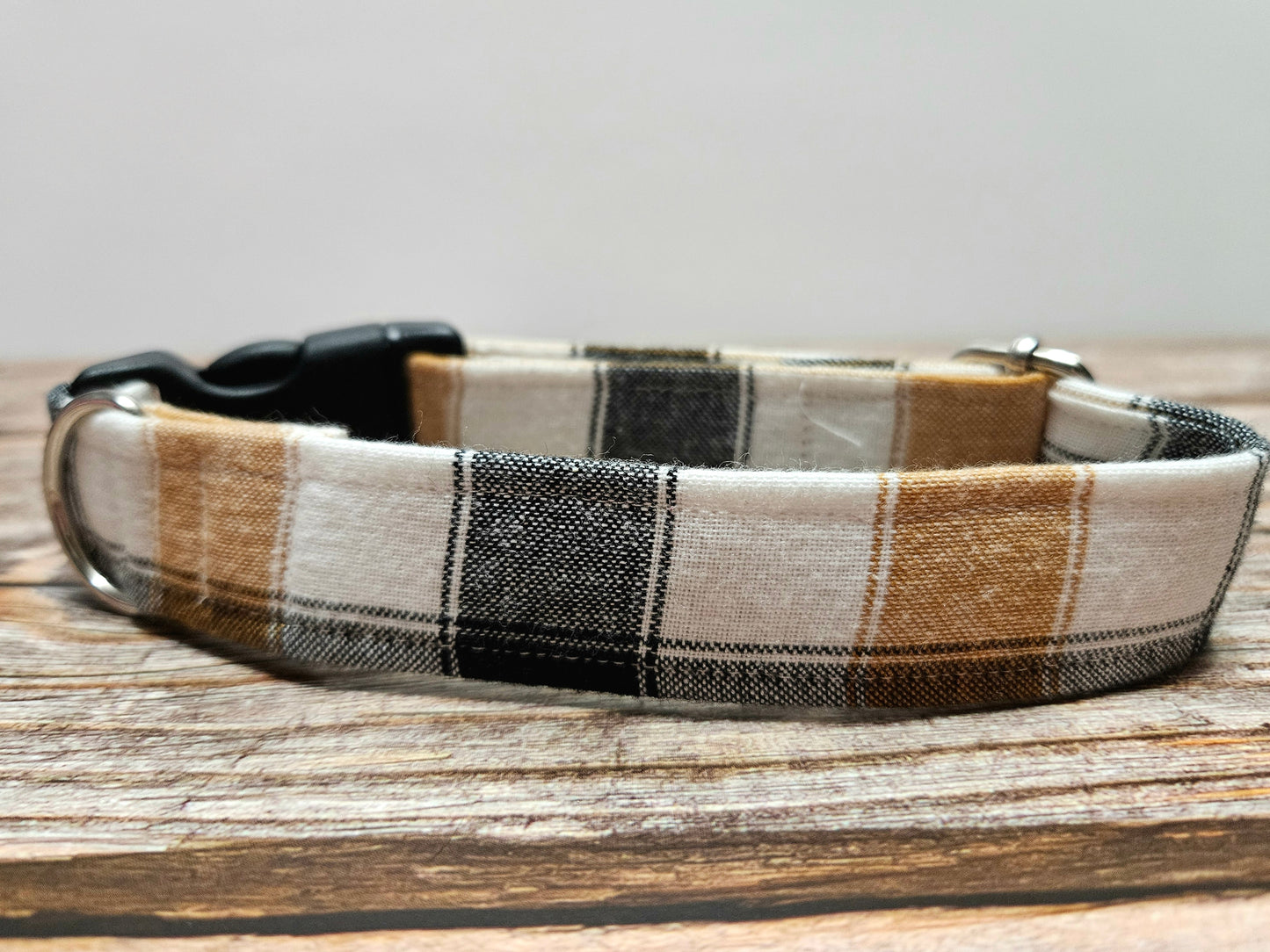 Black and Tan Checkered Collar