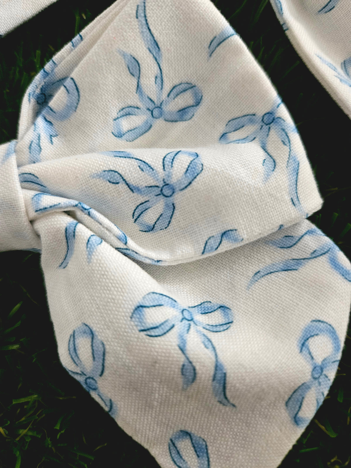 Blue Ribbon Bow Sailor Bow