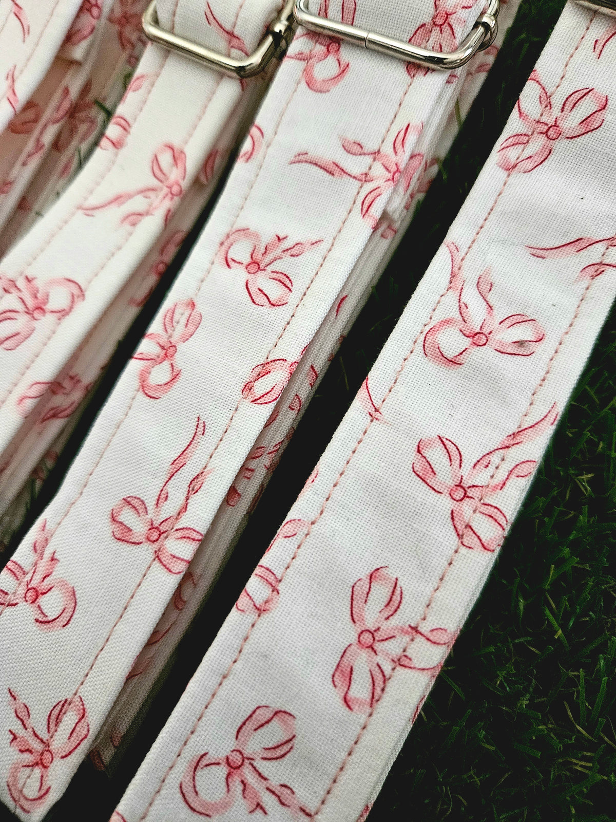 Pink Ribbon Bow Collar