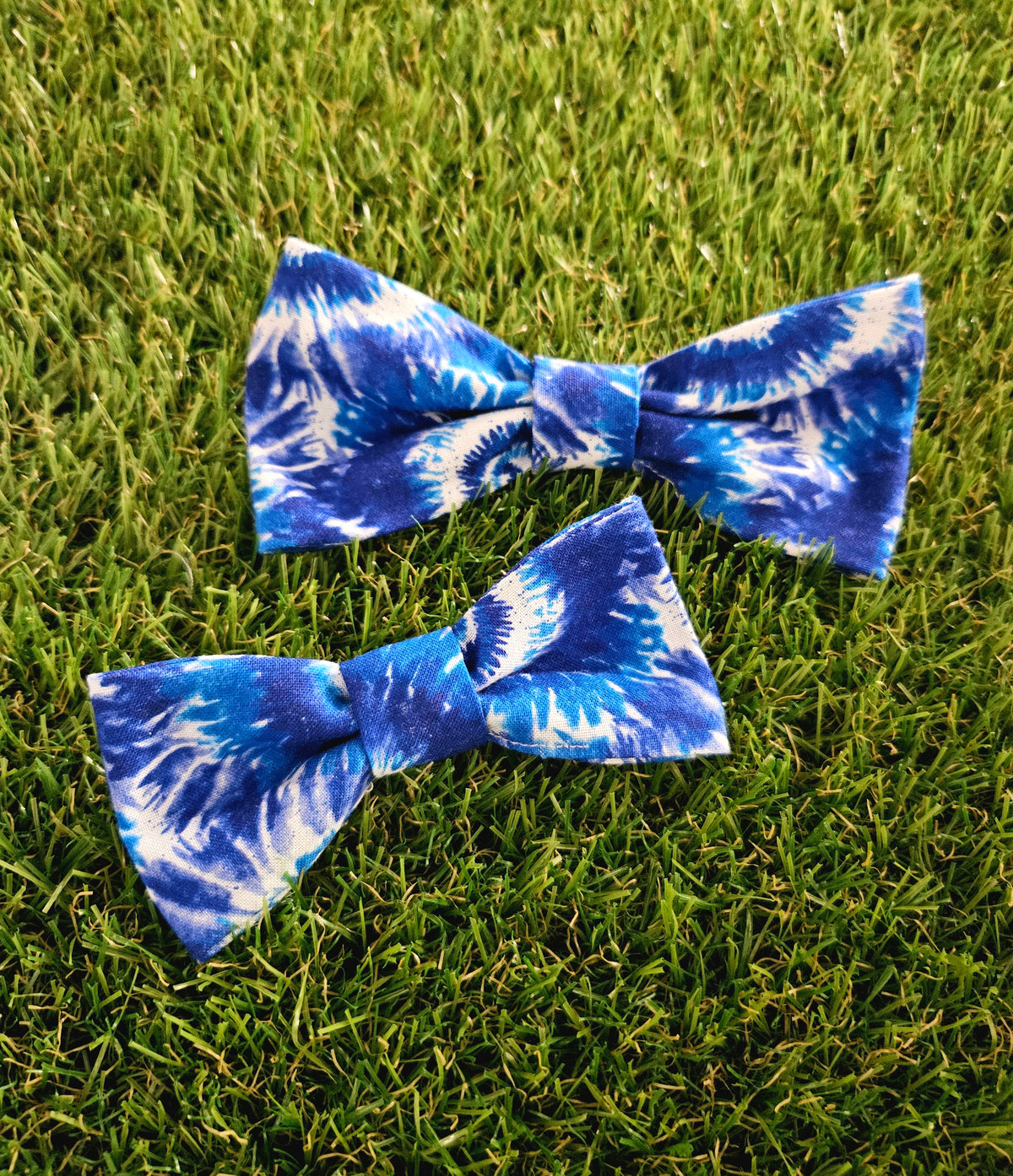 Blue Tie Dye Bowtie